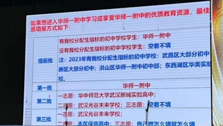 华师一分班条件、游园关键信息点透露！2024武汉中考志愿草表公布！